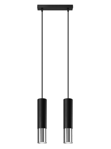 Nice Lamps Hängeleuchte LONGBOT 2 in Schwarz/Chrome (H)90cm (L)30cm (B)6cm