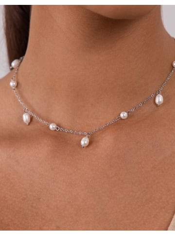 PURELEI Choker Pearl Drop 40 cm in Silber