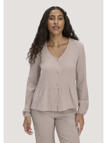 Hessnatur Pyjamabluse in mandelbraun