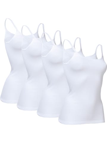 Con-ta Unterhemd 4er-Pack in weiß