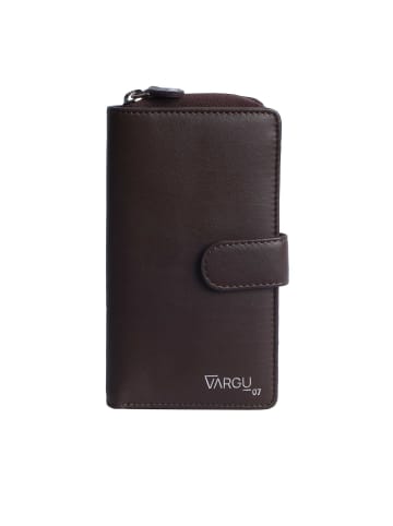 VARGU Echtleder Geldbörse SABA 1-A mono in brown
