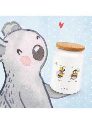 Mr. & Mrs. Panda behälter Hummeln Kleeblatt ohne Spruch in Weiß
