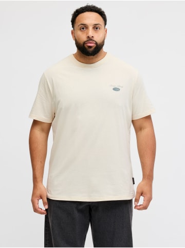JACK & JONES PLUS T-shirt in Antique White