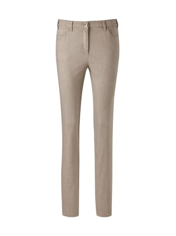 GOLDNER Jeanshose LOUISA Edle Jeans LOUISA COMFORT+ in helltaupe