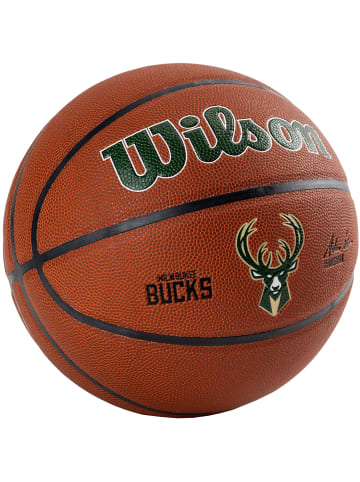 Wilson Wilson Team Alliance Milwaukee Bucks Ball in Braun