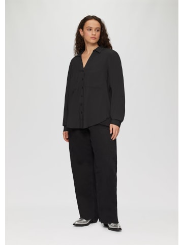 QS Bluse langarm in Schwarz