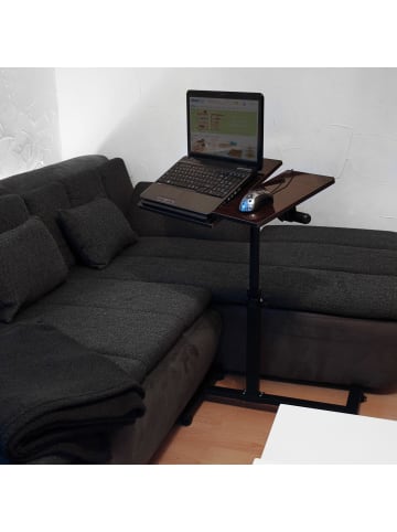 relaxdays Laptoptisch in Schwarz - (B)60 x (H)95 x (T)40,5 cm