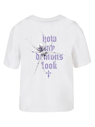 Mister Tee Mister Tee Damen Pearl Spider Tee in white