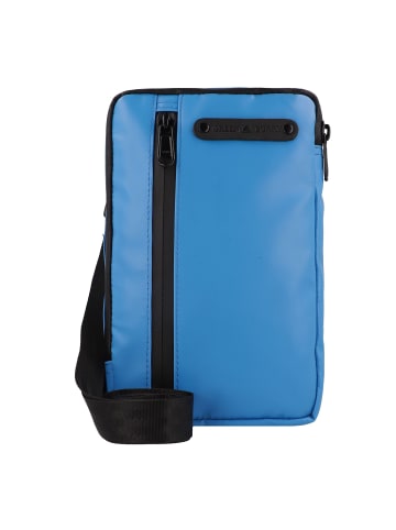 Greenburry Upcycled Tarpaulin Mini Bag Umhängetasche 14 cm in blue