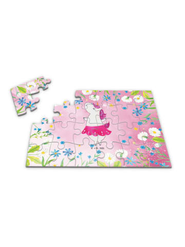Mr. & Mrs. Panda Puzzle Einhorn Ballerina ohne Spruch in Rot Pastell