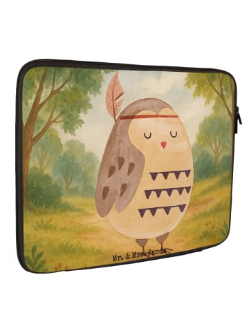 Mr. & Mrs. Panda Notebook Tasche Eule Federschmuck Design ohne S... in Weiß