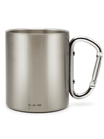 Mr. & Mrs. Panda Edelstahlbecher Individuell ohne Spruch in Silber