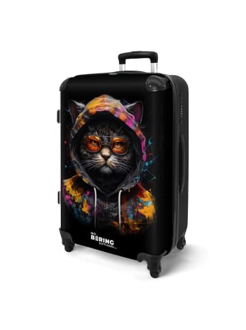 NoBoringSuitCases Suitcase, Handgepäck, Koffer, Trolley, Reisekoffer Modisches Katzendesign