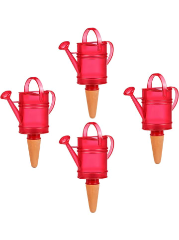 scheurich Scheurich Wasserspender Nelly | 4X Rot | 110 ml Füllmenge | Bewässerun in Rot