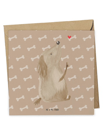 Mr. & Mrs. Panda Deluxe Karte Hund Liebe ohne Spruch in Hundeglück