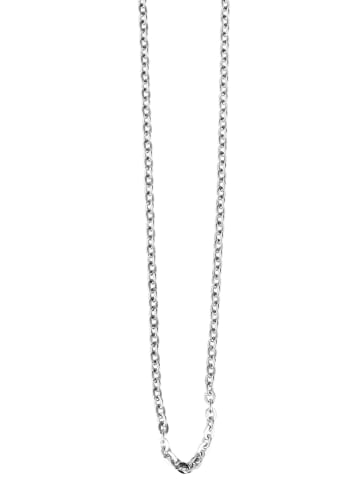 Adeliás Unisex Halskette – Ankerkette aus Edelstahl in silber