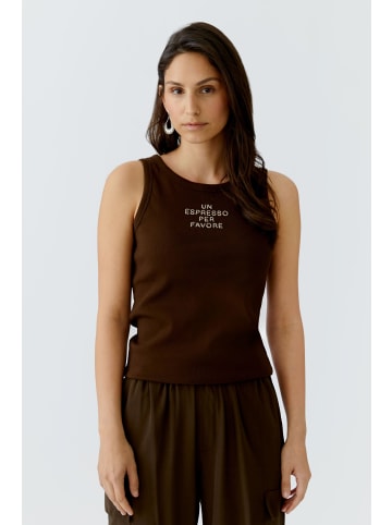 Oui Tank Top in demitasse