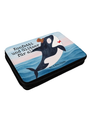 Mr. & Mrs. Panda Etui Orca Zylinder Design mit Spruch in Weiß