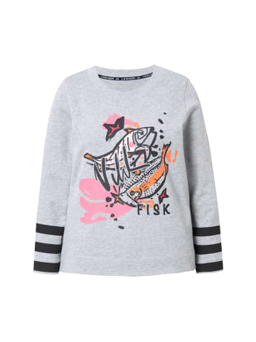 LAURASØN Sweatshirt in grau melange