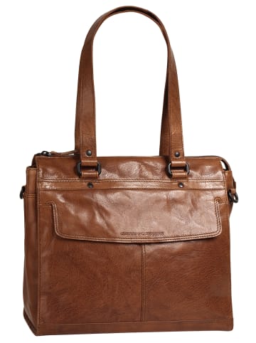 SPIKES & SPARROW Shopper in cognac