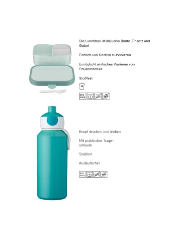 Mepal 2er Set Lunchset Campus in Cool Mint