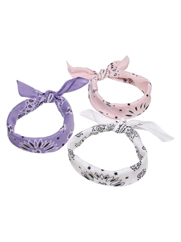 Urban Classics Bandana in violet+white+rose