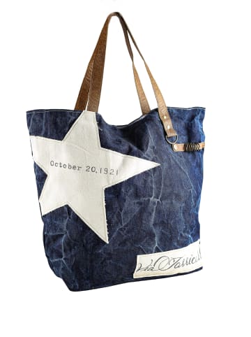 collezione alessandro Schultertasche " Jeans Stern " in blau