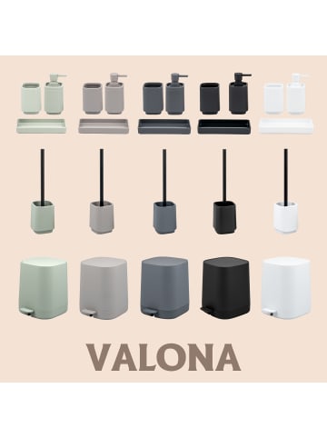 eluno Bad-Accessories Set VALONA 3tlg. ca. 8 x 15,5 cm (Ø/H)