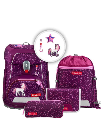 Step by Step Fit - Schulranzen Set 5tlg. (Danger Cat Chiko) in Pretty Unicorn Nuala