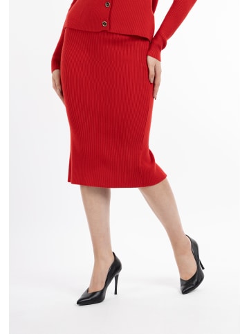 faina Damen Strickrock in Rot