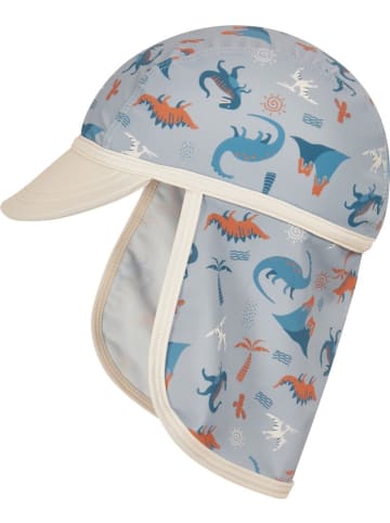 Playshoes Kinder Mütze "UV-Schutz Muetze Dino allover" in Blau