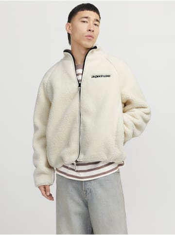 Jack & Jones Teddyfell Jacke in Moonbeam