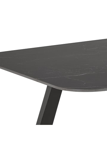 ebuy24 Esstisch Antalya Schwarz 180 x 90 cm