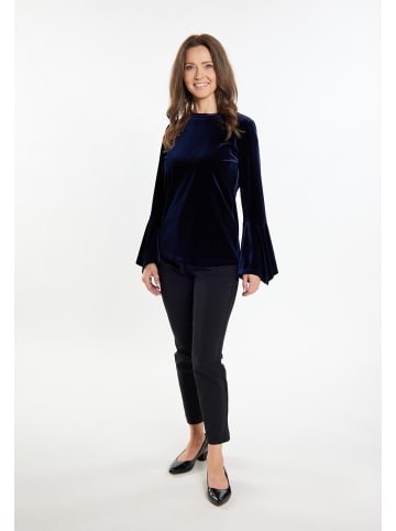 Usha Damen Samtshirt in Marine