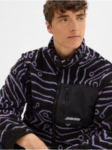 Santa Cruz Fleecejacke Freestyle Jacket in schwarz flieder - 0001