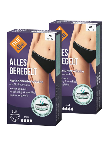 Nur Die Periodenunterwäsche Alles Geregelt Slip stark in Schwarz