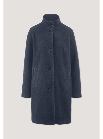 Hessnatur Wollfleece Mantel in graphitblau
