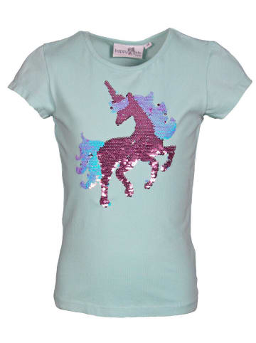 Happy Girls T-Shirt Wendepailletten in Hellblau