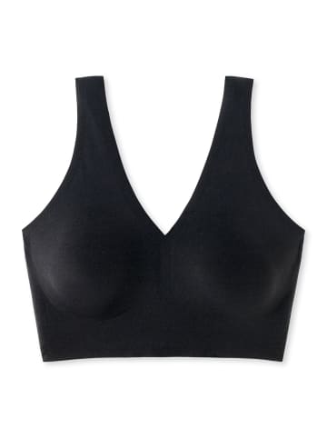 Schiesser Bustier Lasercut Invisible Soft in Black