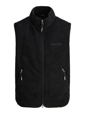JACK & JONES PLUS Teddyfell Weste in Black