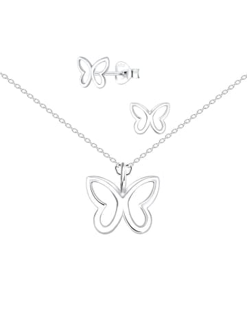 Alexander York Schmuckset SCHMETTERLING in 925 Sterling Silber, 4-tlg. in silber