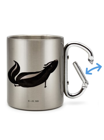 Mr. & Mrs. Panda Becher Aus Edelstahl Stinktier Yoga ohne Spruch in Silber