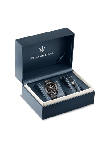 Maserati Chronograph-Armbanduhr Maserati Traguardo schwarz groß (ca. 45mm)