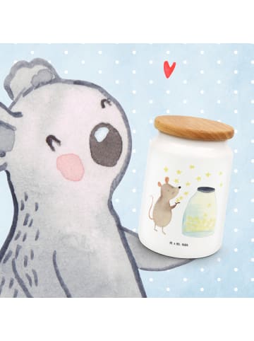 Mr. & Mrs. Panda Teedose Maus Sterne ohne Spruch in Weiß