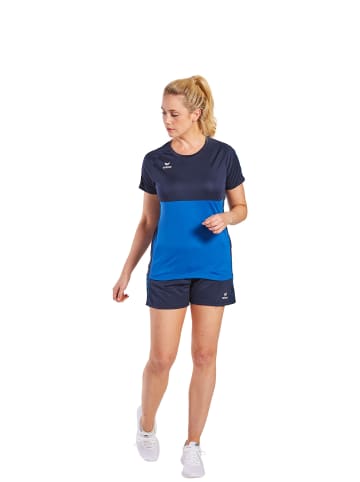 erima Damen Six Wings T-Shirt in new royal/new navy