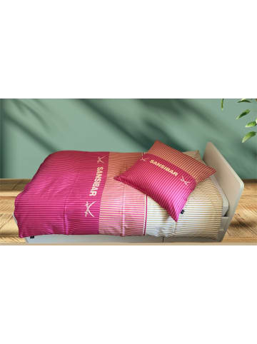 Sansibar Sansibar Bettwäsche Louis, 135 x 200 cm, Pink/Orange