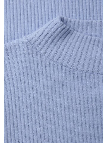 Street One Langarmshirt in frosted blue mel.