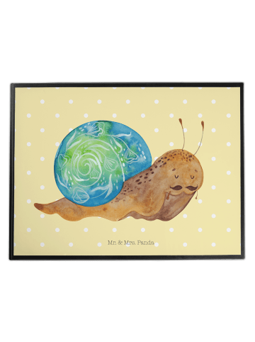 Mr. & Mrs. Panda schreibtischunterlage Schnecke Sir ohne Spruch in Gelb Pastell