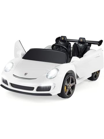 COSTWAY Kinder Elektroauto 12V ab 3 Jahren in Weiß