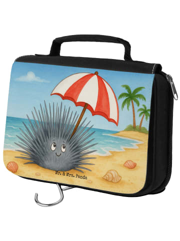 Mr. & Mrs. Panda Kosmetiktasche Seeigel Design ohne Spruch in Weiß